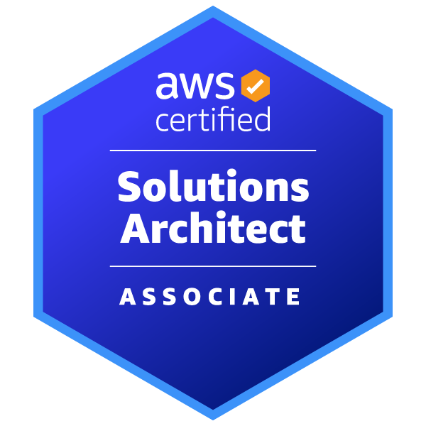 Insigna da certificação Solutions Architect